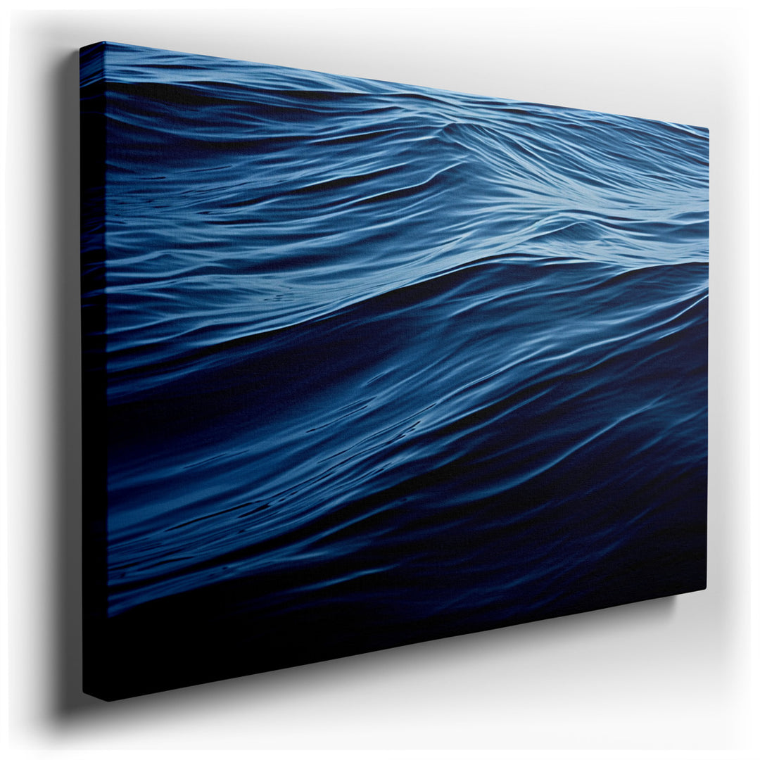 canvas print on wrapped canvas for wall decor – This exquisite wall art captures the essence of tranquility and serenity through its depiction of a serene water body, c...