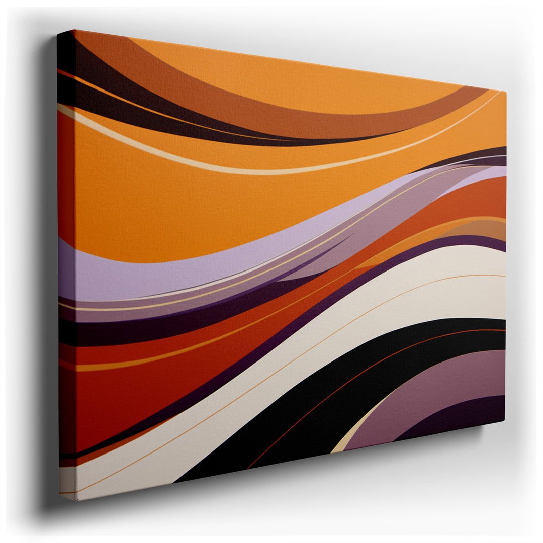 canvas print on wrapped canvas for wall decor – This exquisite wall art is a masterful representation of modern abstract art, characterized by its smooth, flowing waves...