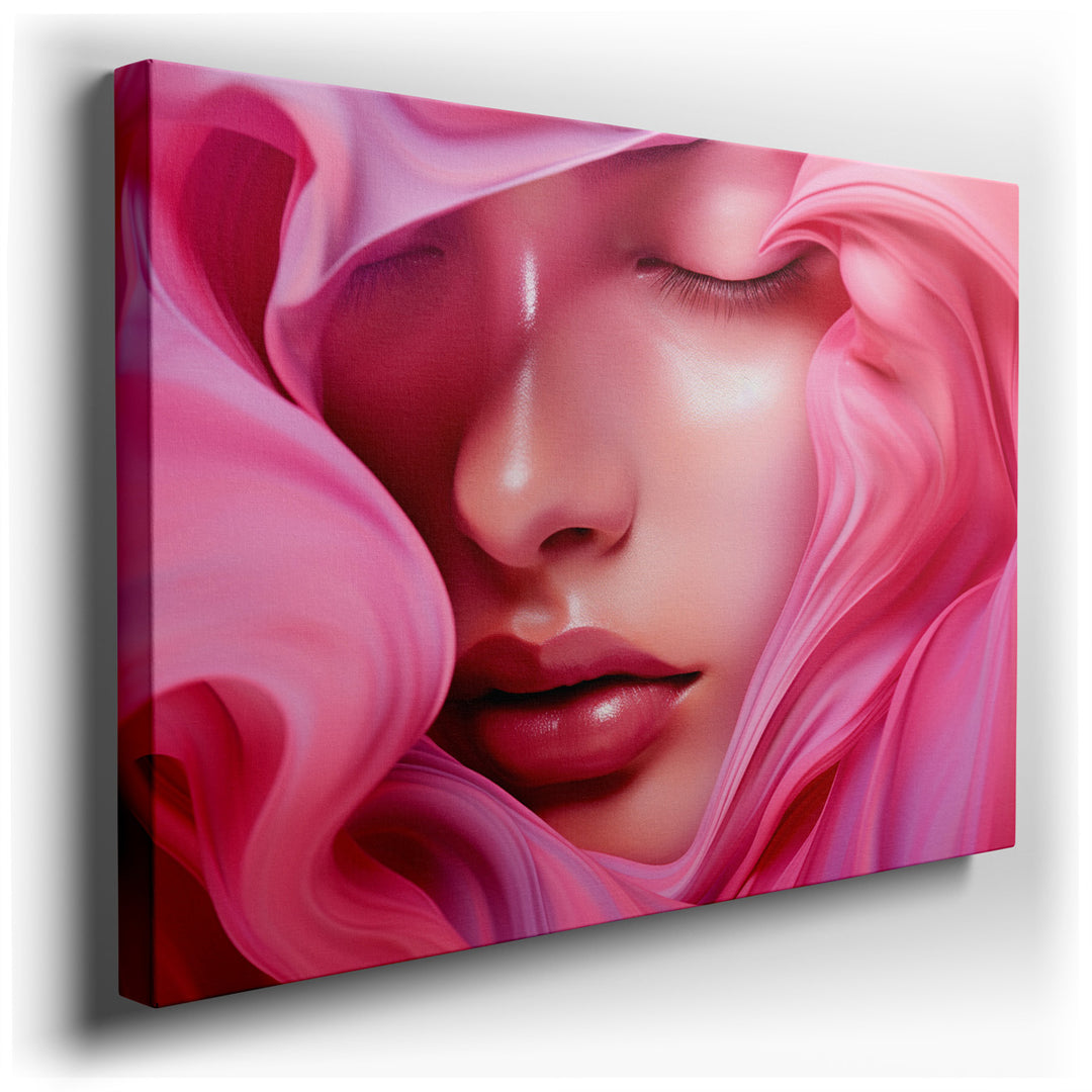 canvas print on wrapped canvas for wall decor – This exquisite wall art captures the essence of serenity and beauty through its portrayal of an ethereal figure envelope...