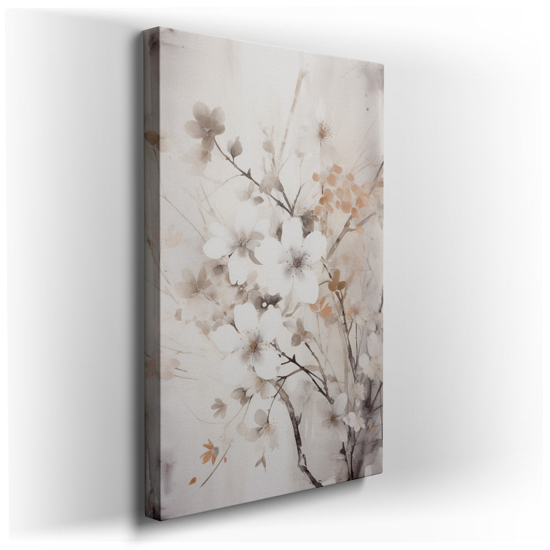 canvas print on wrapped canvas for wall decor – This wall art, a masterful depiction of spring's gentle arrival, is an exquisite representation of nature's subtle yet p...