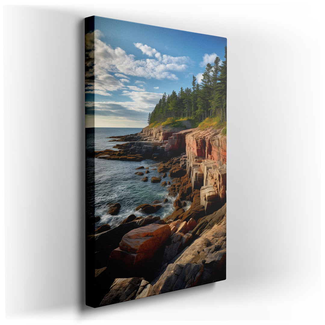 canvas print on wrapped canvas for wall decor – Imagine a wall art that encapsulates the serene yet dynamic beauty of nature—a canvas where the majestic dance between t...