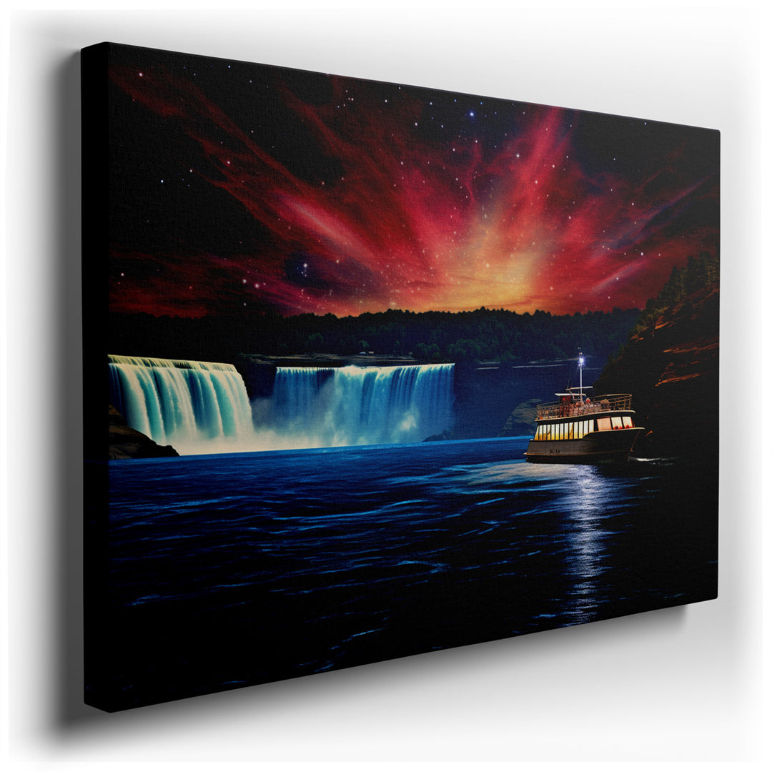 canvas print on wrapped canvas for wall decor – This mesmerizing wall art captures a breathtaking natural scene that is both serene and spectacular. At the heart of the...