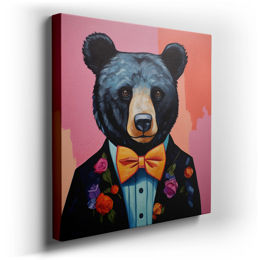 canvas print on wrapped canvas for wall decor – This captivating wall art presents an intriguing and delightful visual narrative that seamlessly blends the natural worl...