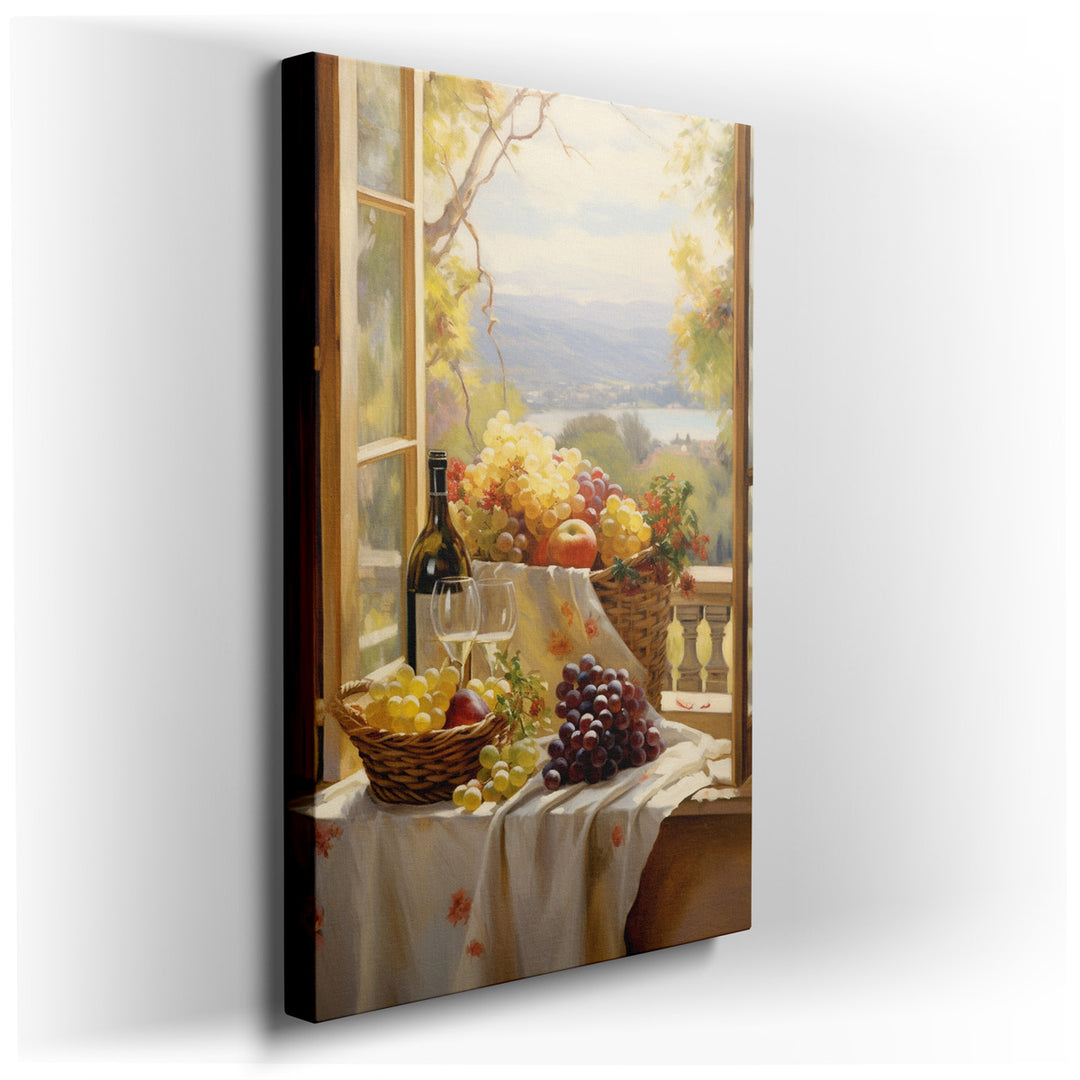 canvas print on wrapped canvas for wall decor – This wall art captures a tranquil and inviting scene that would be a perfect addition to any room seeking to evoke a sen...