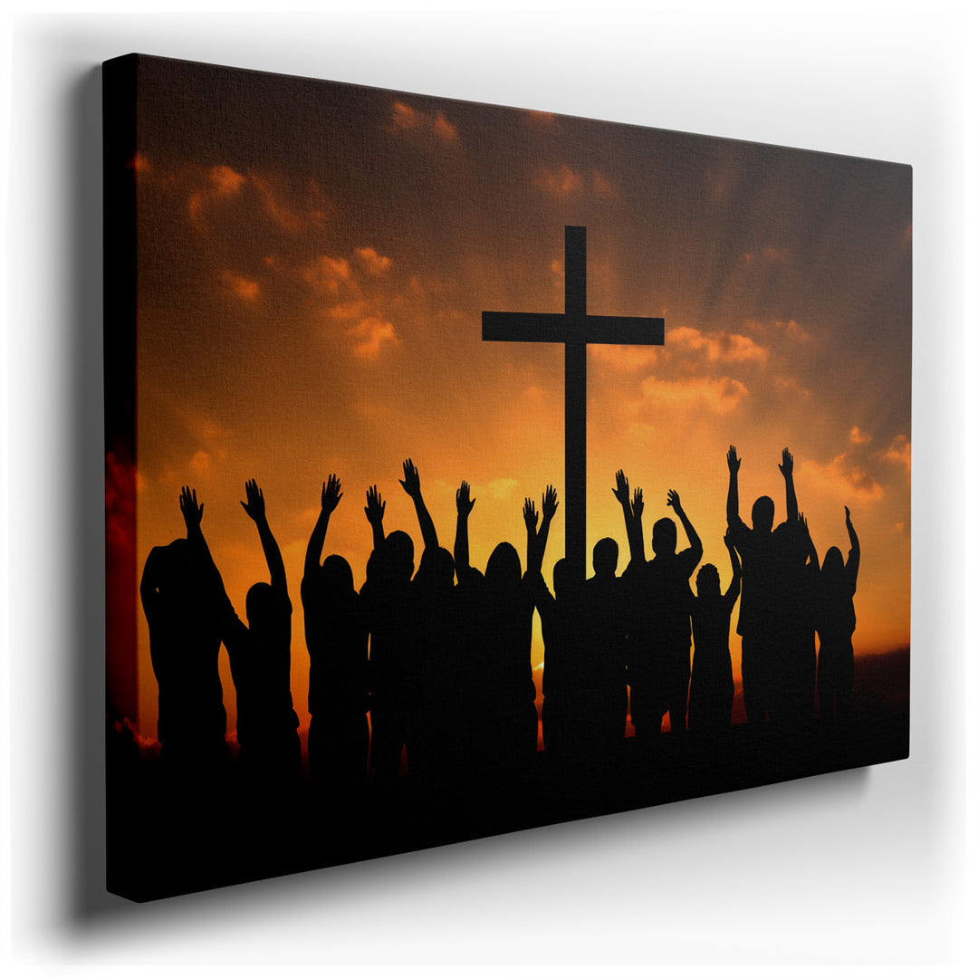 canvas print on wrapped canvas for wall decor – This wall art, a masterful depiction of a vibrant sunset, offers a profound visual narrative that is both captivating an...