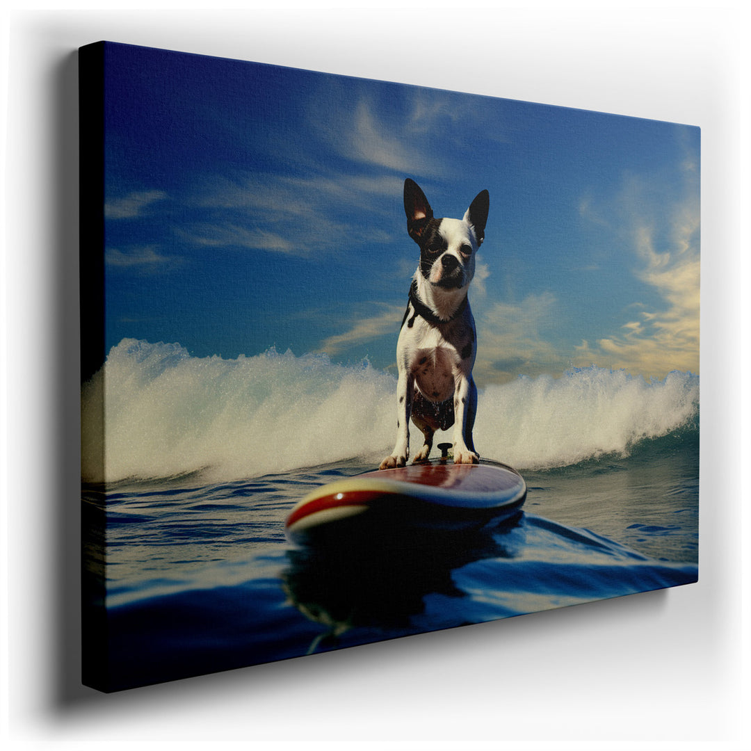 canvas print on wrapped canvas for wall decor – This delightful wall art captures a whimsical and adventurous scene that is sure to bring a smile to anyone who views it...