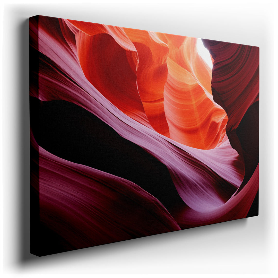 canvas print on wrapped canvas for wall decor – This wall art, a stunning composition of abstract forms, is a true masterpiece of color and motion, designed to captivat...