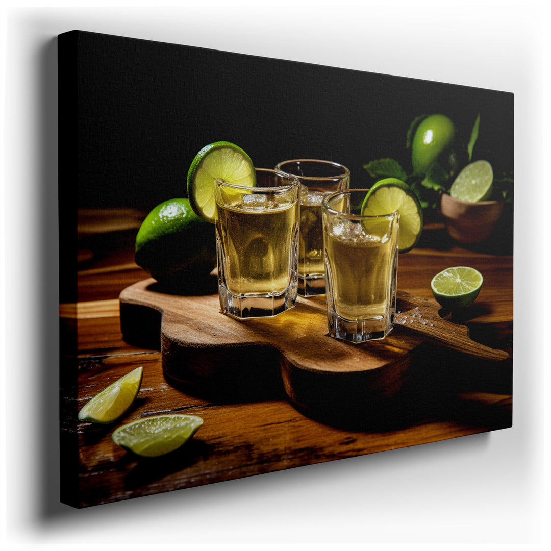 canvas print on wrapped canvas for wall decor – Imagine a wall art that captures the essence of conviviality and warmth, a scene that invites viewers into a moment of j...
