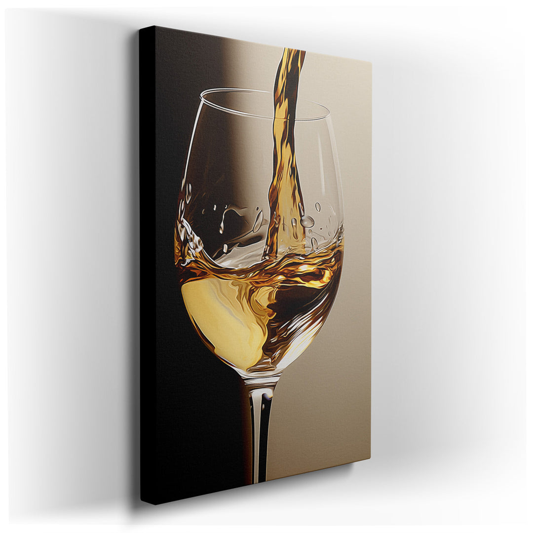 canvas print on wrapped canvas for wall decor – This wall art, a masterful depiction of a moment both simple and profound, captures the dynamic essence of a fine amber...