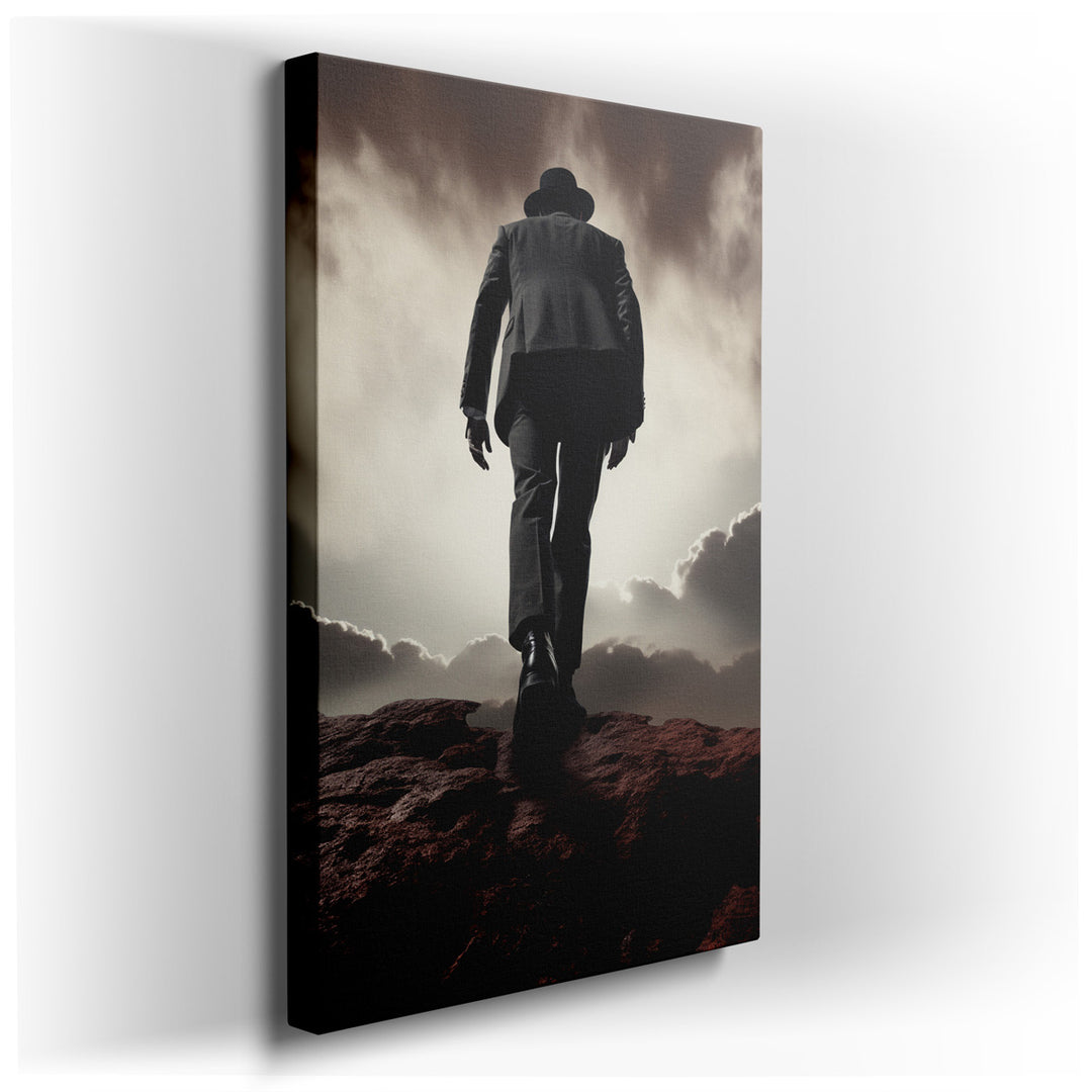 canvas print on wrapped canvas for wall decor – In this evocative and surreal wall art, the viewer is immediately drawn into a scene that is both unsettling and deeply...