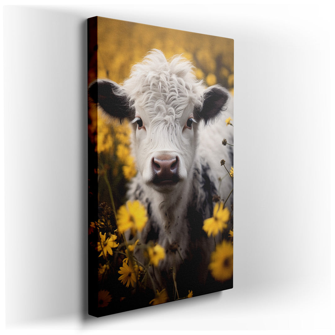 canvas print on wrapped canvas for wall decor – This enchanting wall art captures the essence of pastoral tranquility and the harmonious relationship between nature and...