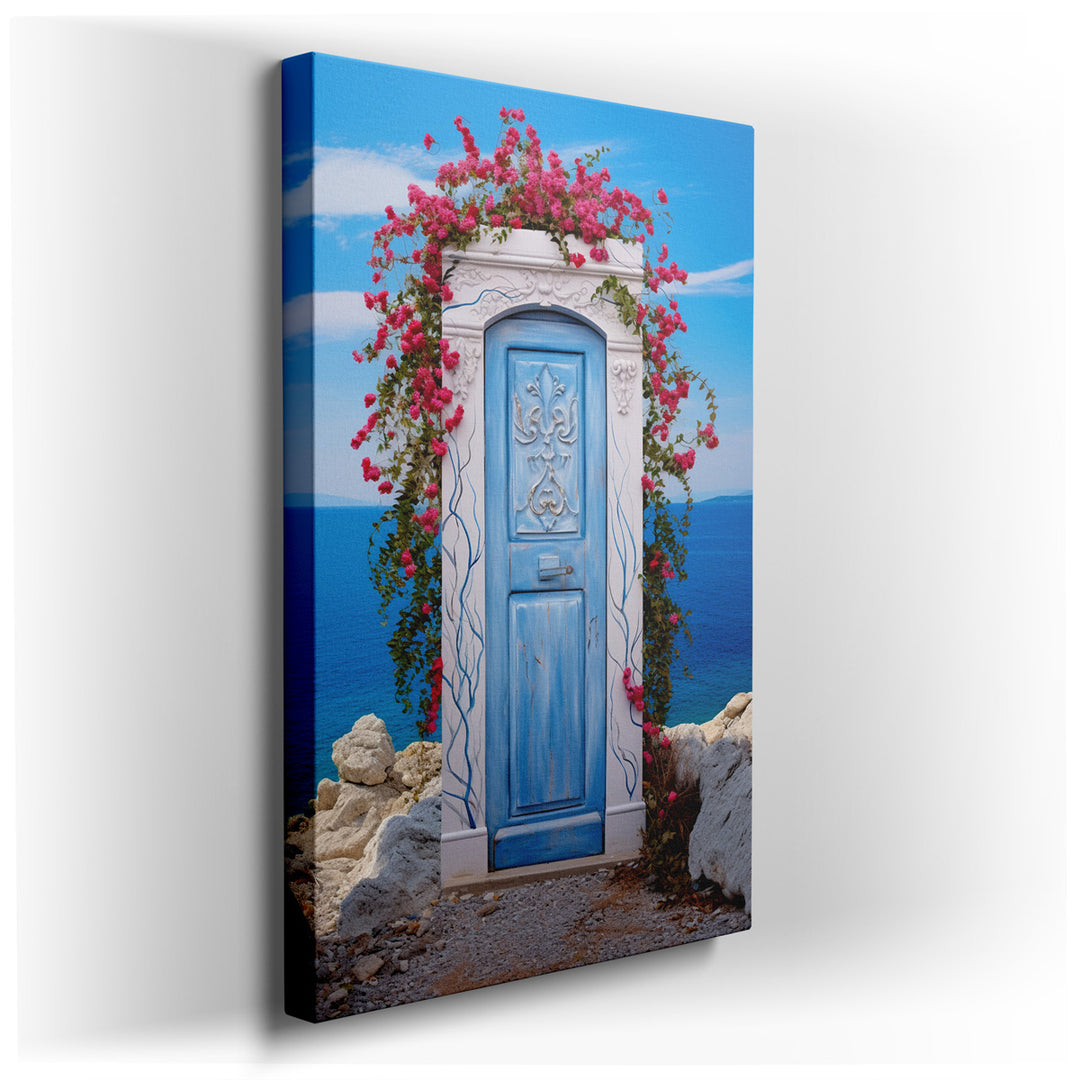 canvas print on wrapped canvas for wall decor – This enchanting wall art captures a scene that is both inviting and serene, perfect for adding a touch of tranquility an...