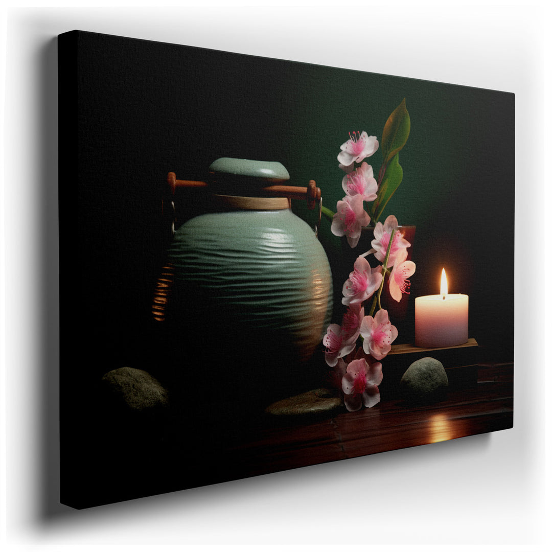 canvas print on wrapped canvas for wall decor – This exquisite wall art captures a moment of serene beauty and gentle contemplation, making it an ideal addition to any...