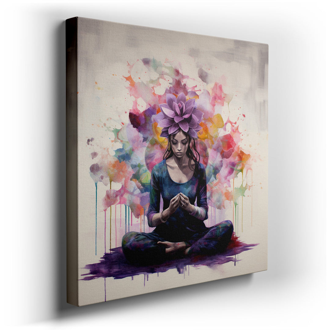 canvas print on wrapped canvas for wall decor – This exquisite wall art captures the essence of tranquility and spiritual awakening, making it a profound addition to an...