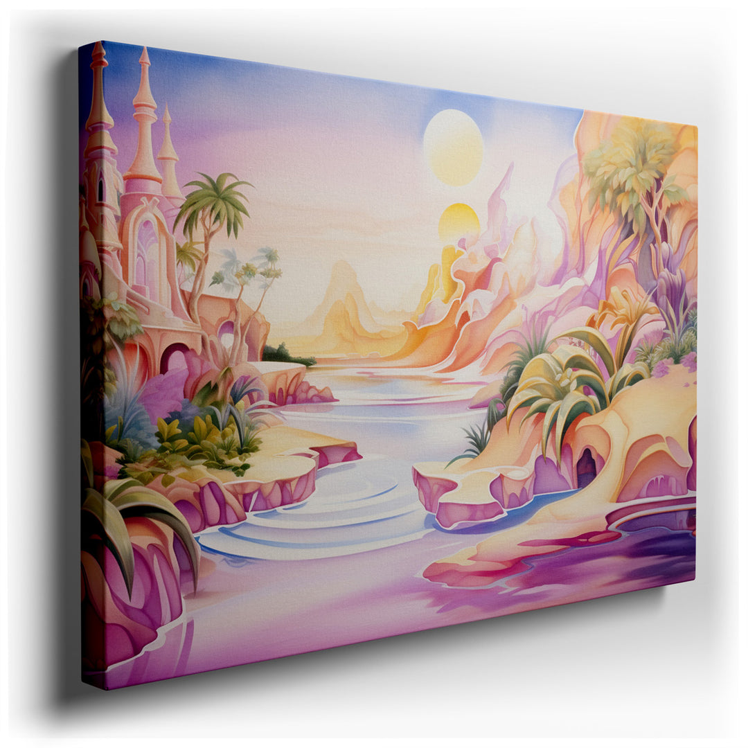 canvas print on wrapped canvas for wall decor – Imagine a wall art that captures the essence of tranquility and wonder, a piece so enchanting that it transforms any roo...