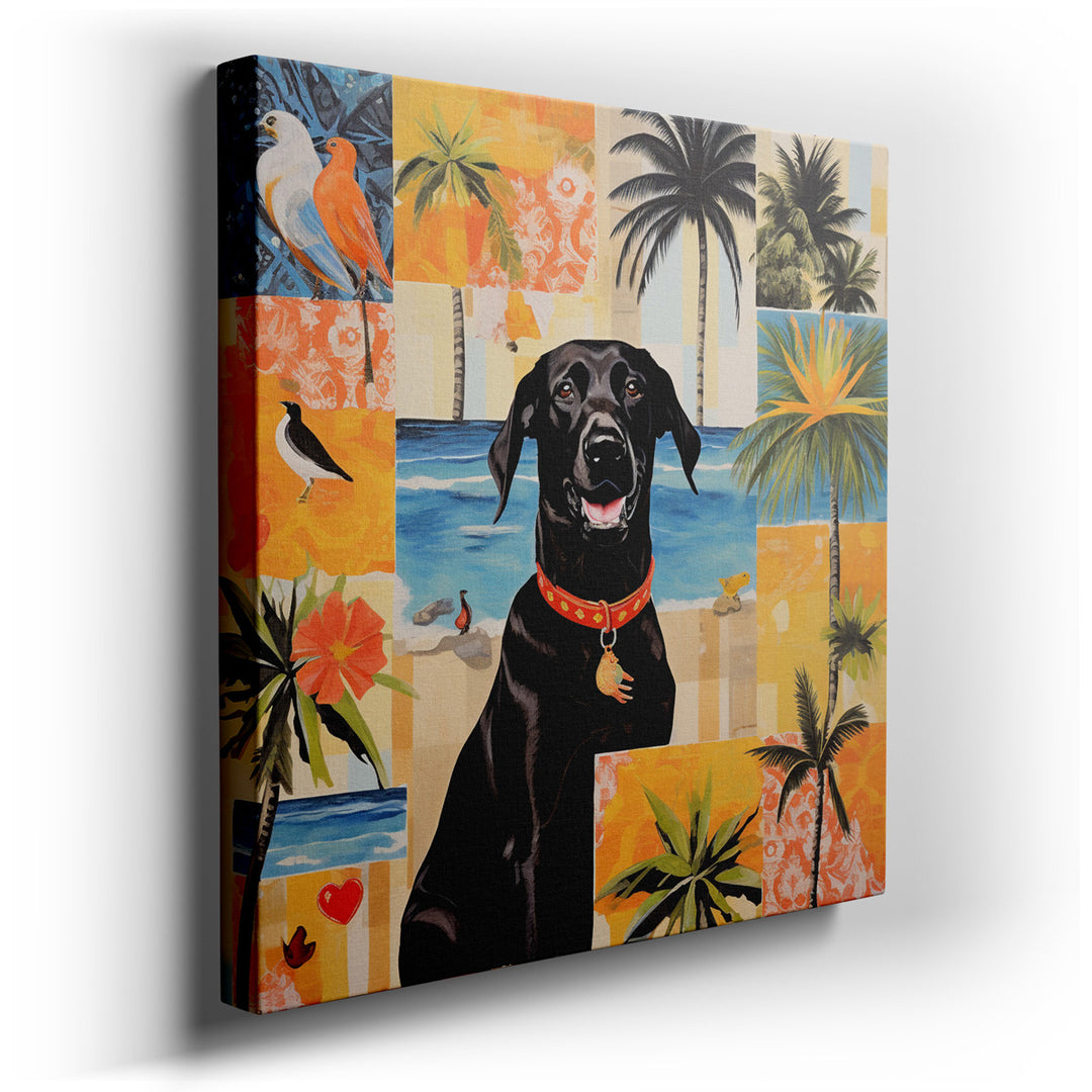 canvas print on wrapped canvas for wall decor – Imagine a wall art that captures the essence of a joyful day under the sun, where the warmth of the seaside breeze and t...