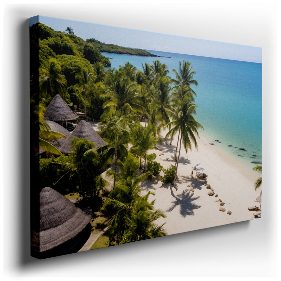 canvas print on wrapped canvas for wall decor – Imagine a wall art that captures the essence of a pristine tropical paradise, a canvas that brings the tranquility and b...