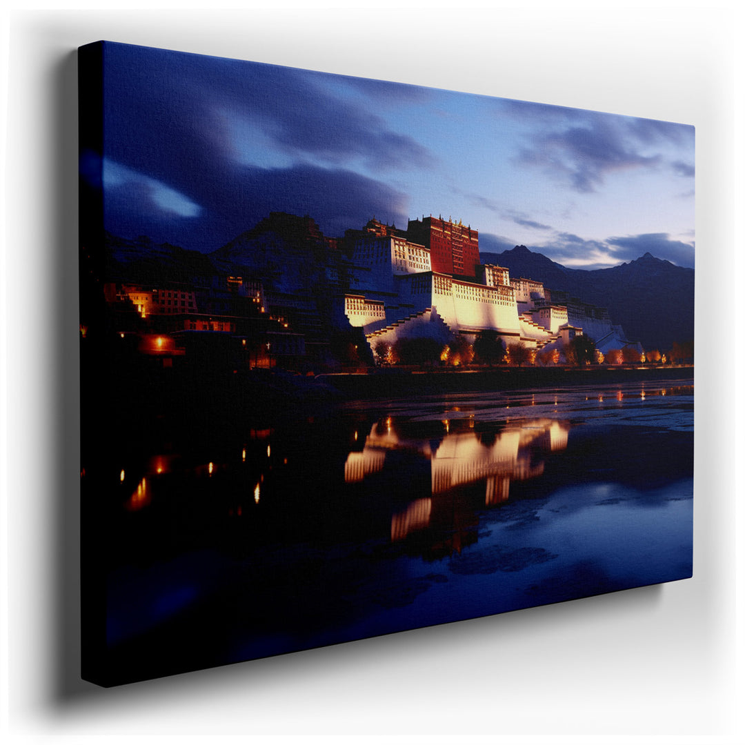 canvas print on wrapped canvas for wall decor – This exquisite wall art captures the essence of a timeless journey through history and nature, making it an ideal center...