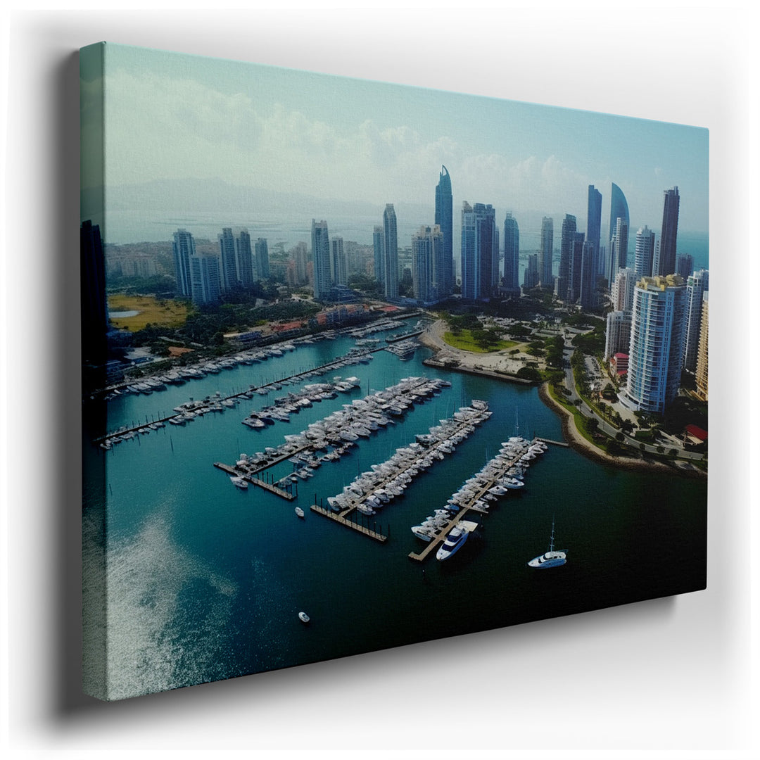 canvas print on wrapped canvas for wall decor – Imagine a wall art that encapsulates the dynamic essence of modern urban life, where the luxury of leisure meets the gra...