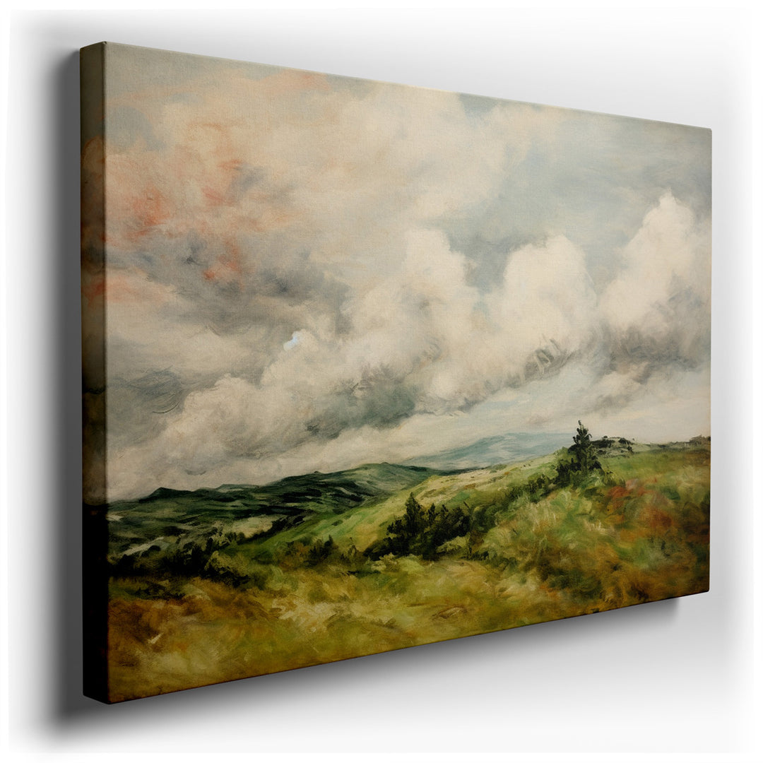 canvas print on wrapped canvas for wall decor – This wall art captures a breathtaking landscape that serves as a testament to the awe-inspiring beauty of nature. The sc...