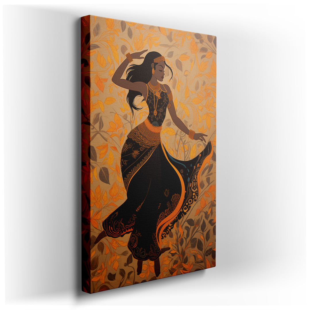 canvas print on wrapped canvas for wall decor – This wall art, a vibrant celebration of dance and cultural expression, is a masterpiece that captures the essence of joy...