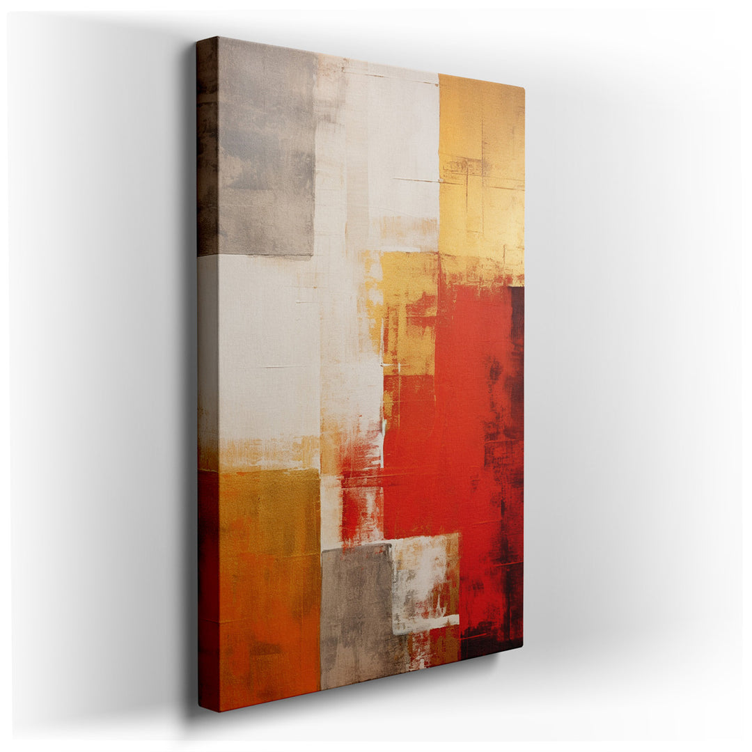 canvas print on wrapped canvas for wall decor – This exquisite abstract wall art is a masterful creation that exudes a vibrant and dynamic energy, making it an ideal ch...