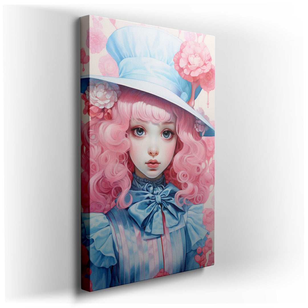 canvas print on wrapped canvas for wall decor – This enchanting wall art captures the essence of youthful exuberance and fantasy, making it a perfect addition to any sp...