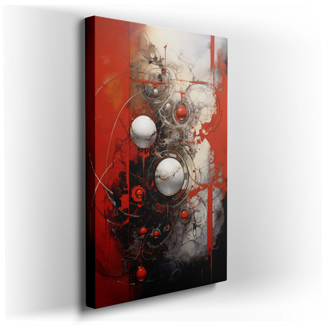 canvas print on wrapped canvas for wall decor – This captivating wall art is a masterful exploration of color, form, and design, making it an ideal centerpiece for any...