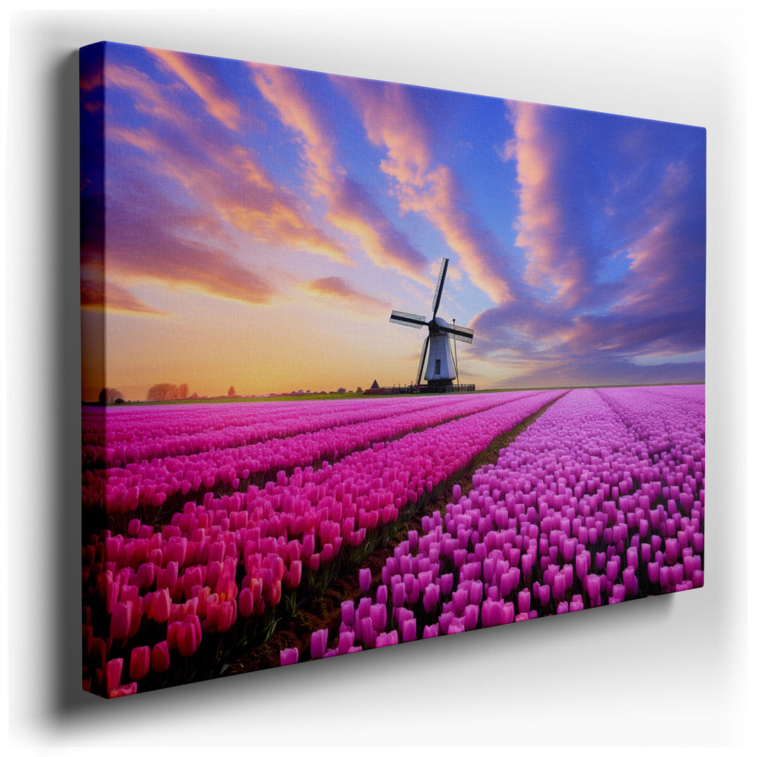 canvas print on wrapped canvas for wall decor – Imagine stepping into a room where the walls come alive with the vibrant hues of spring and the tranquil essence of the...