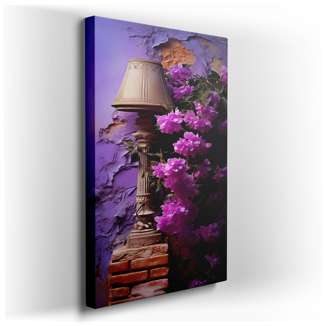 canvas print on wrapped canvas for wall decor – This wall art, a masterful composition of light and nature, captures the essence of a serene and reflective atmosphere....
