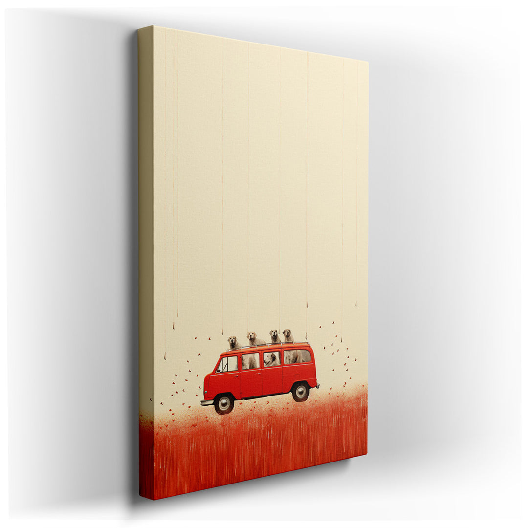 canvas print on wrapped canvas for wall decor – Imagine a wall art that encapsulates the essence of joy and companionship, a whimsical depiction that brings a smile to...