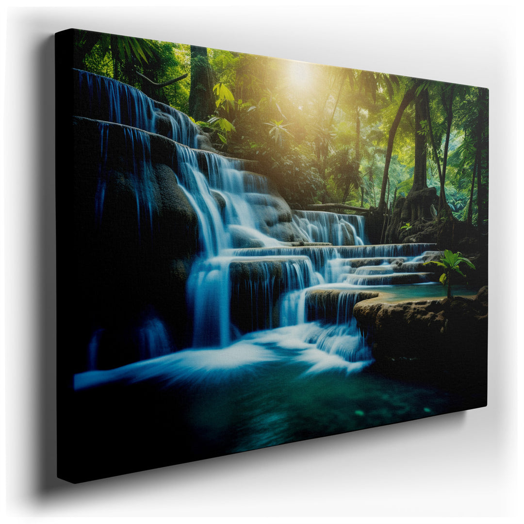 canvas print on wrapped canvas for wall decor – This wall art captures a mesmerizing natural scene that is both vibrant and soothing, making it a perfect addition to an...