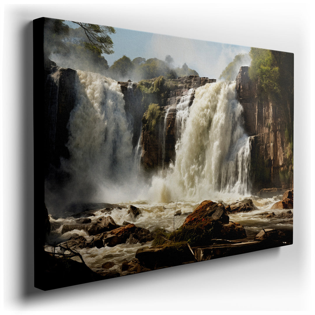 canvas print on wrapped canvas for wall decor – This wall art captures a breathtaking scene of nature's raw power and serene beauty, making it a captivating addition to...