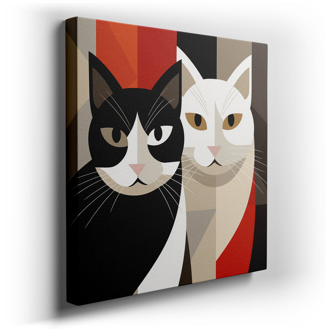 canvas print on wrapped canvas for wall decor – This captivating wall art is a modern masterpiece that seamlessly blends whimsy and sophistication, making it an ideal c...