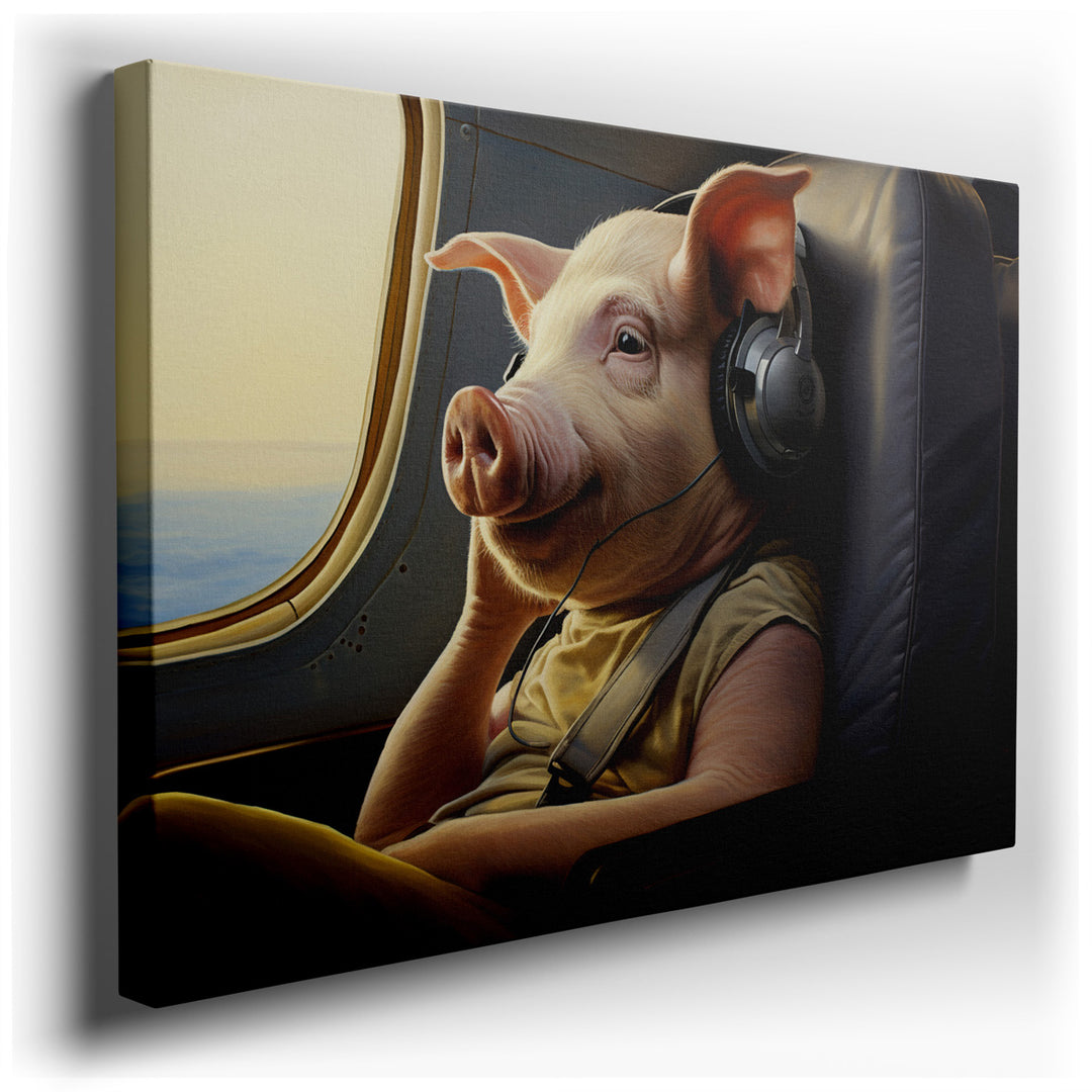 canvas print on wrapped canvas for wall decor – Imagine a wall art that captures the essence of whimsy and humor, a delightful scene that brings a smile to anyone who l...